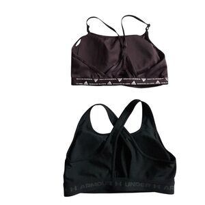 Bundle of Two Sports Bras Adidas SZ M A-C Fit and Under Armour SZ L